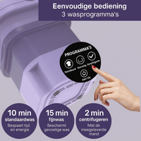 Opvouwbare mini-wasmachine miniatuur