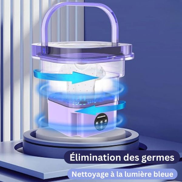 Hopfällbar mini-tvättmaskin