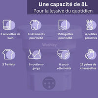 Hopfällbar mini-tvättmaskin miniatyr