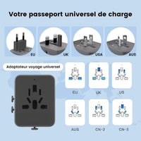 Universele reisadapter miniatuur