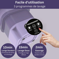 Hopfällbar mini-tvättmaskin miniatyr